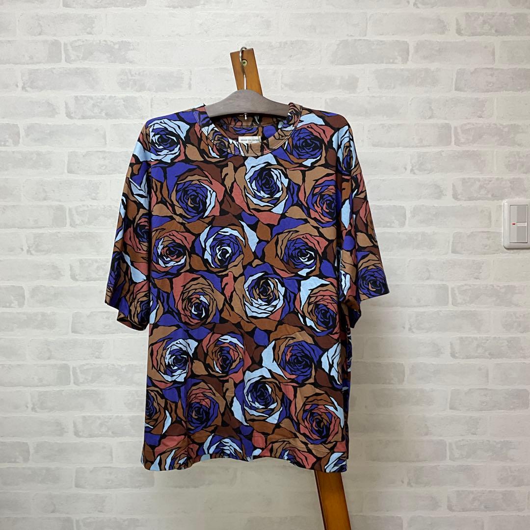 DRIES VAN NOTEN 21AW ドリスヴァンノッテン ローズ柄Tシャツ