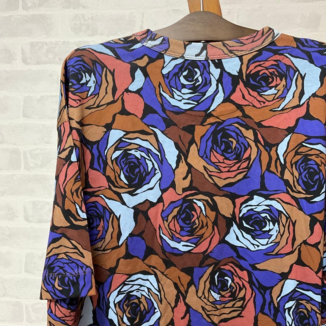 DRIES VAN NOTEN 21AW ドリスヴァンノッテン ローズ柄Tシャツ