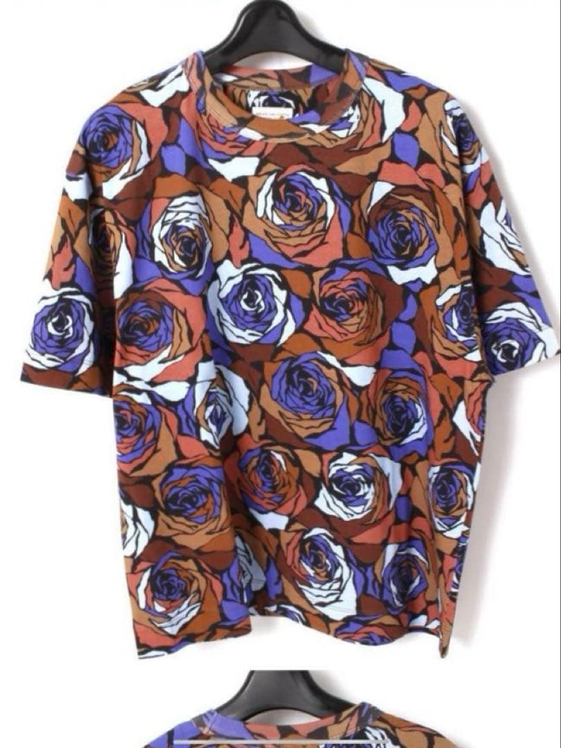 DRIES VAN NOTEN 21AW ドリスヴァンノッテン ローズ柄Tシャツ