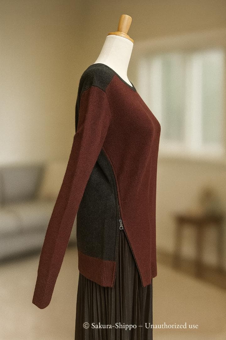 専用❣️新品Vinceヴィンス カシミヤブレンド ブロックニット　Sサイズ