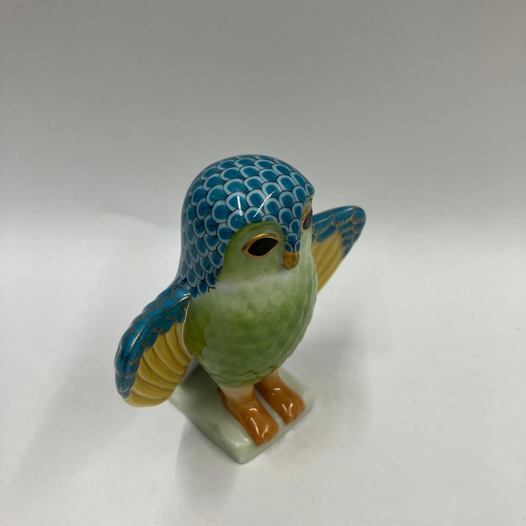 紫ヘレンド 世界のフクロウ （ブルゴーニュ .シチリア）まとめ2点