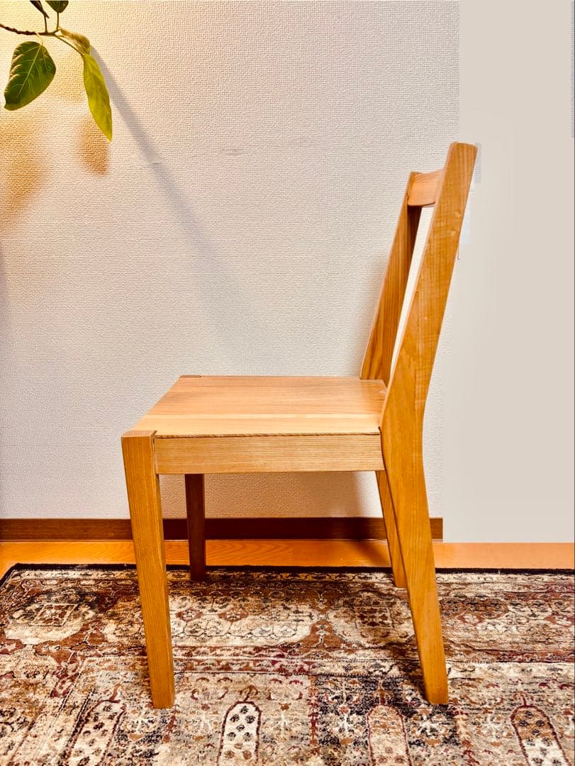 ☘️送料込⭐️美品⭐️超希少⭐️タモ材チェア⭐️天然木⭐️無印良品⭐️MUJI⭐️