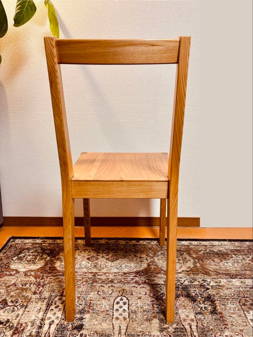 ☘️送料込⭐️美品⭐️超希少⭐️タモ材チェア⭐️天然木⭐️無印良品⭐️MUJI⭐️