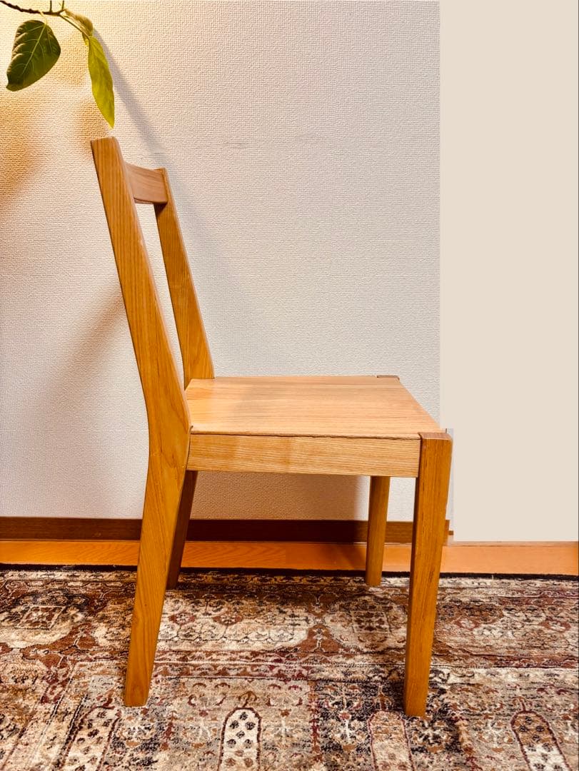 ☘️送料込⭐️美品⭐️超希少⭐️タモ材チェア⭐️天然木⭐️無印良品⭐️MUJI⭐️