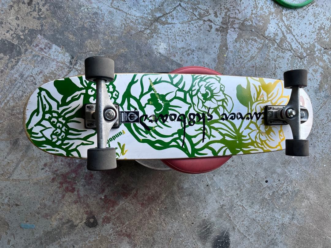花柄スケートボード コンプリート