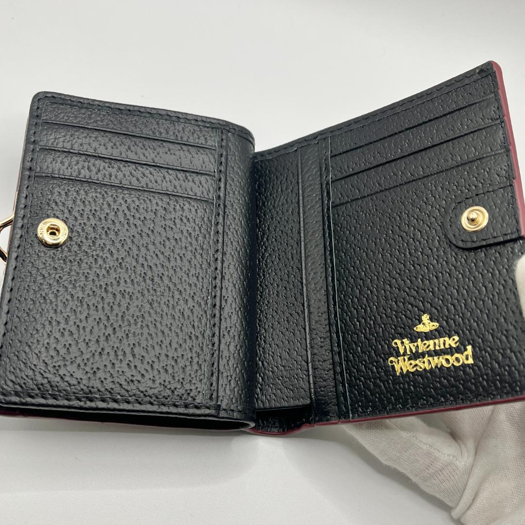 Vivienne Westwood 新品 折財布 黒 がま口 シンプル 定番