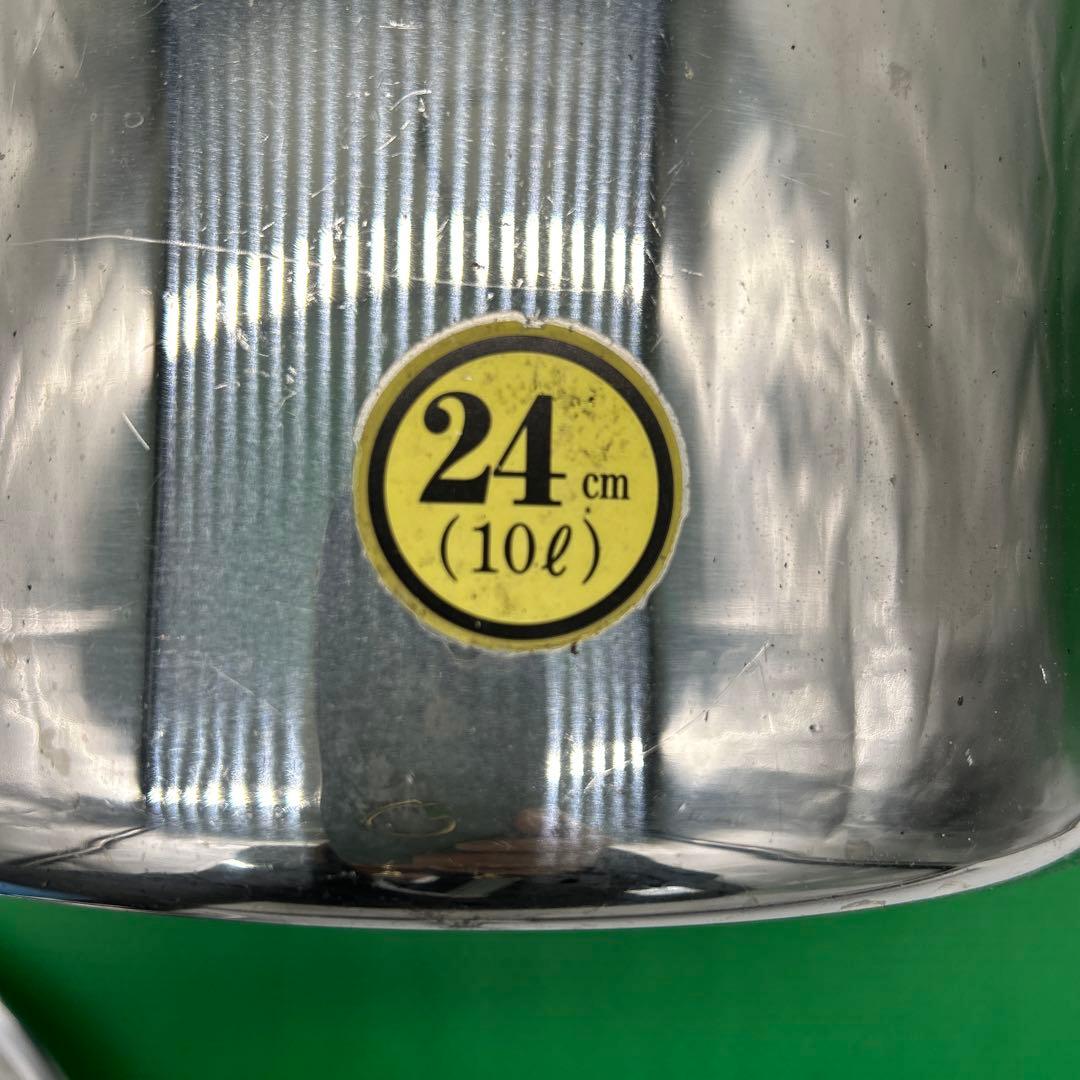 寸胴鍋　キッチンポット　33 24 セット　ステンレス　28ℓ 10ℓ
