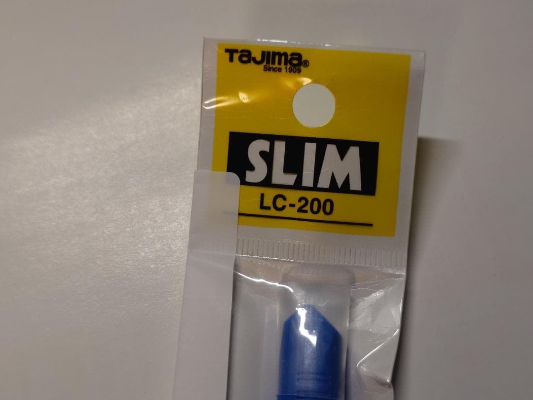 タジマ カッターナイフ スリム LC-200 青色　3本組