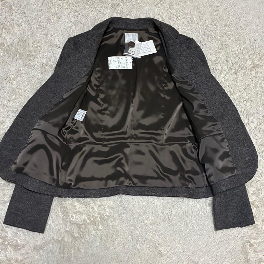 自由区 未使用タグ付 40 ブラウン系 ジャケット パンツ スーツ セットアップ