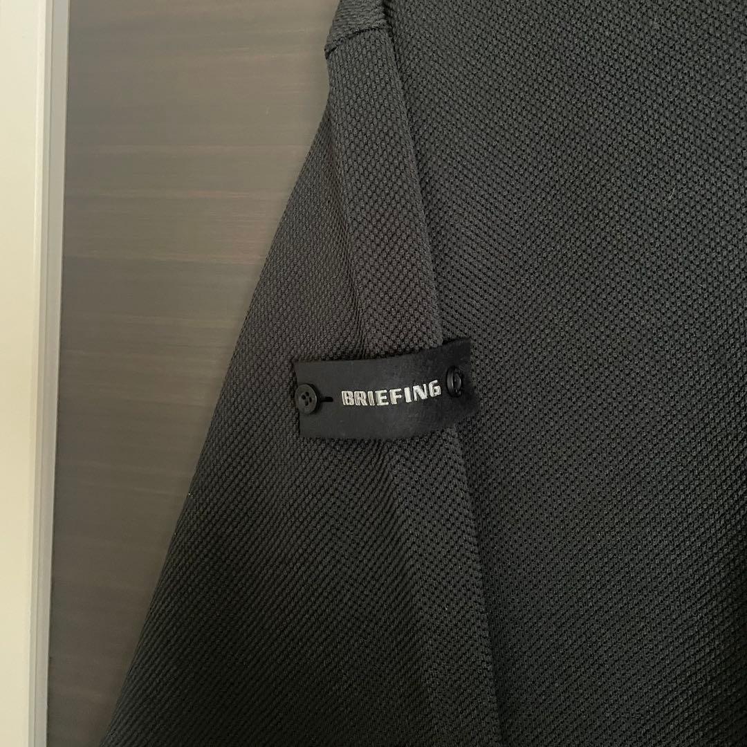 BRIEFING MS WR KNIT HALFZIP TOP ブラック L