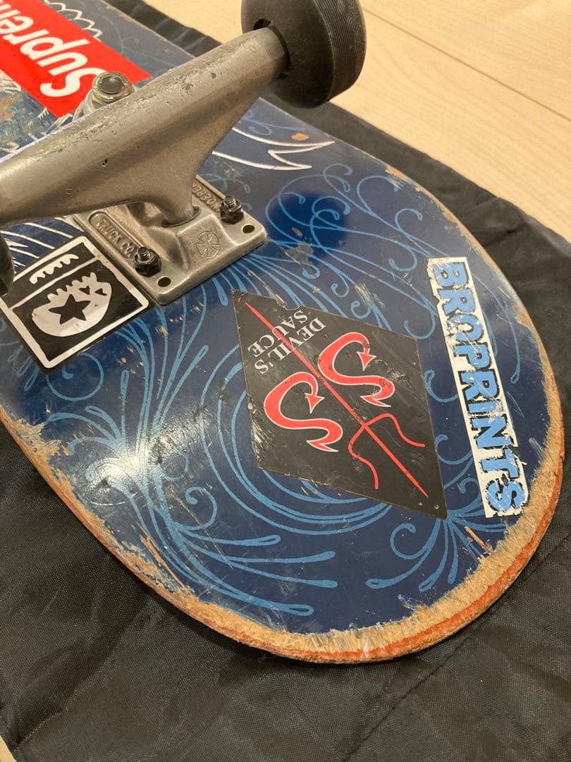 nyy スケボー スケート スケートボード デッキ コンプリート