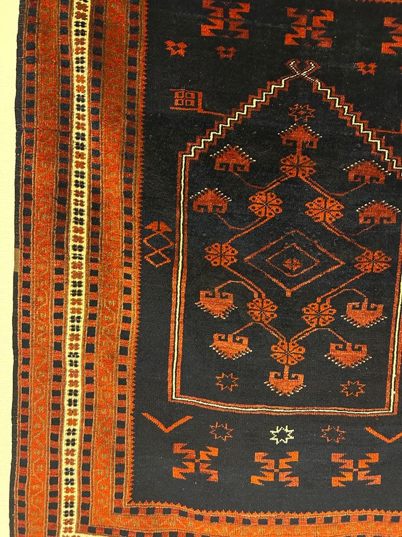【一点物】最終値下げ貴重ヤージュベディルアンティーク絨毯トライバルラグ