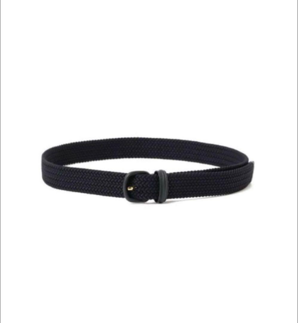 【美品】beamsF 別注　Anderson's / ラバー メッシュ ベルト