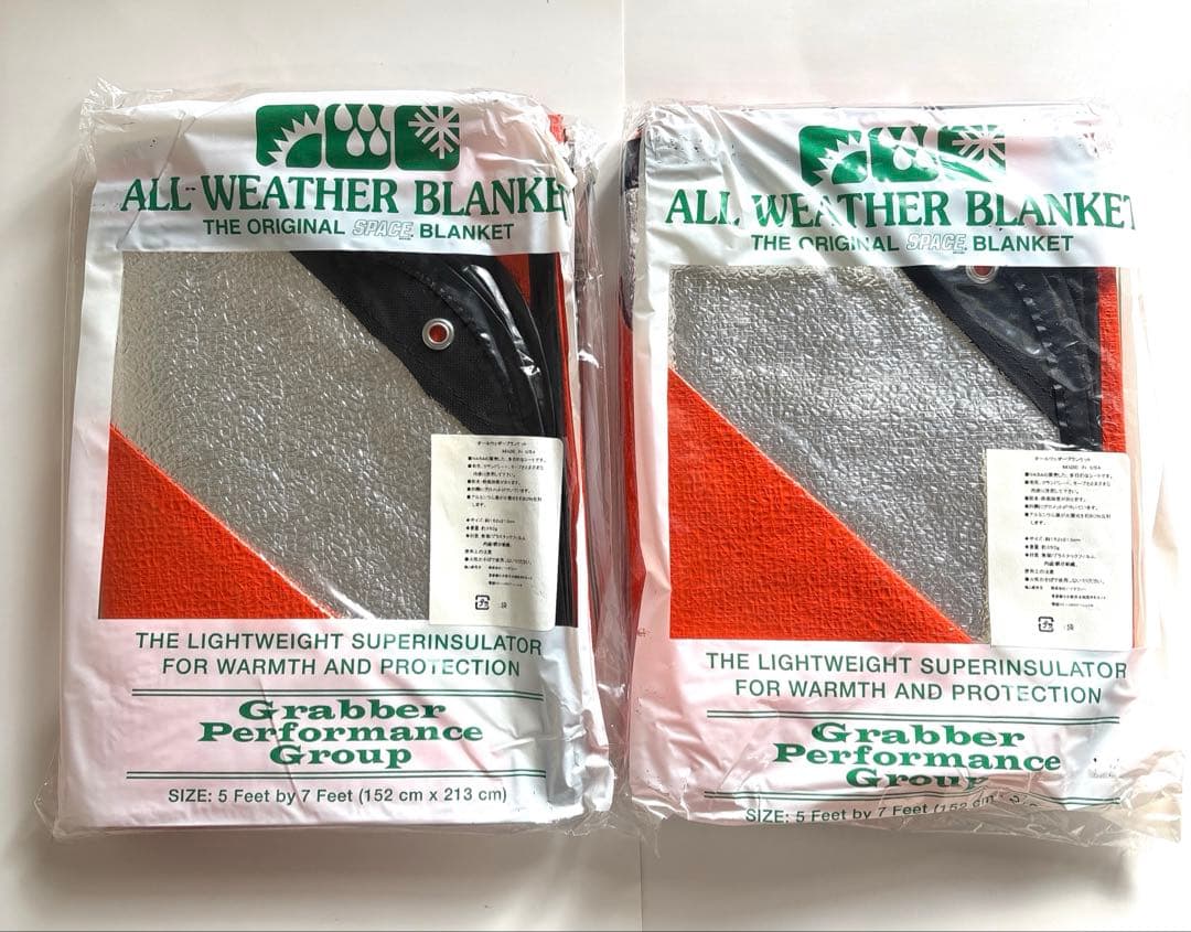 未開封　Grabber(グラバー) オールウェザーブランケット　オレンジ　2枚