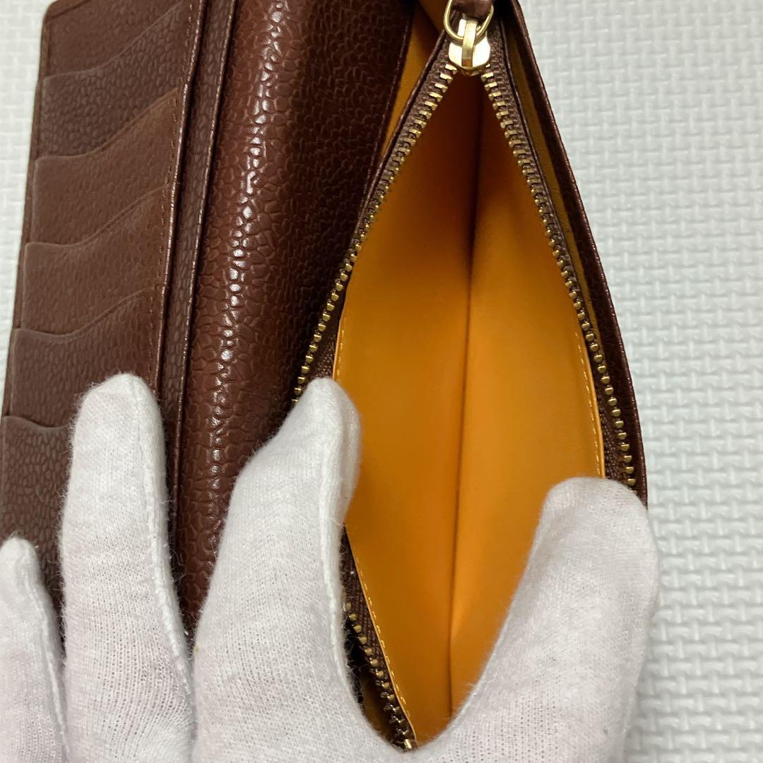 ・未使用GANZO ガンゾ レザー長財布 WGAN GD 小銭入れ付き　ブラウン