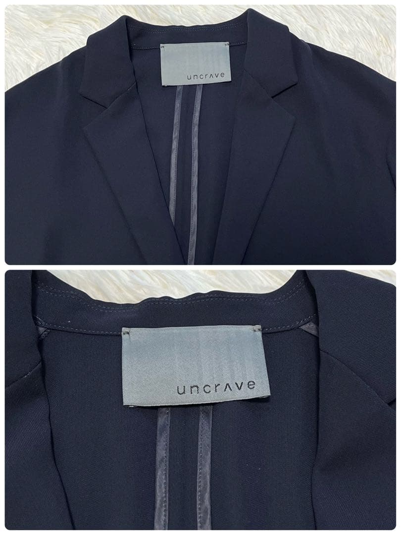 美品✨️uncrave ウォッシャブル　ダブルクロス　ジャケット　セットアップ