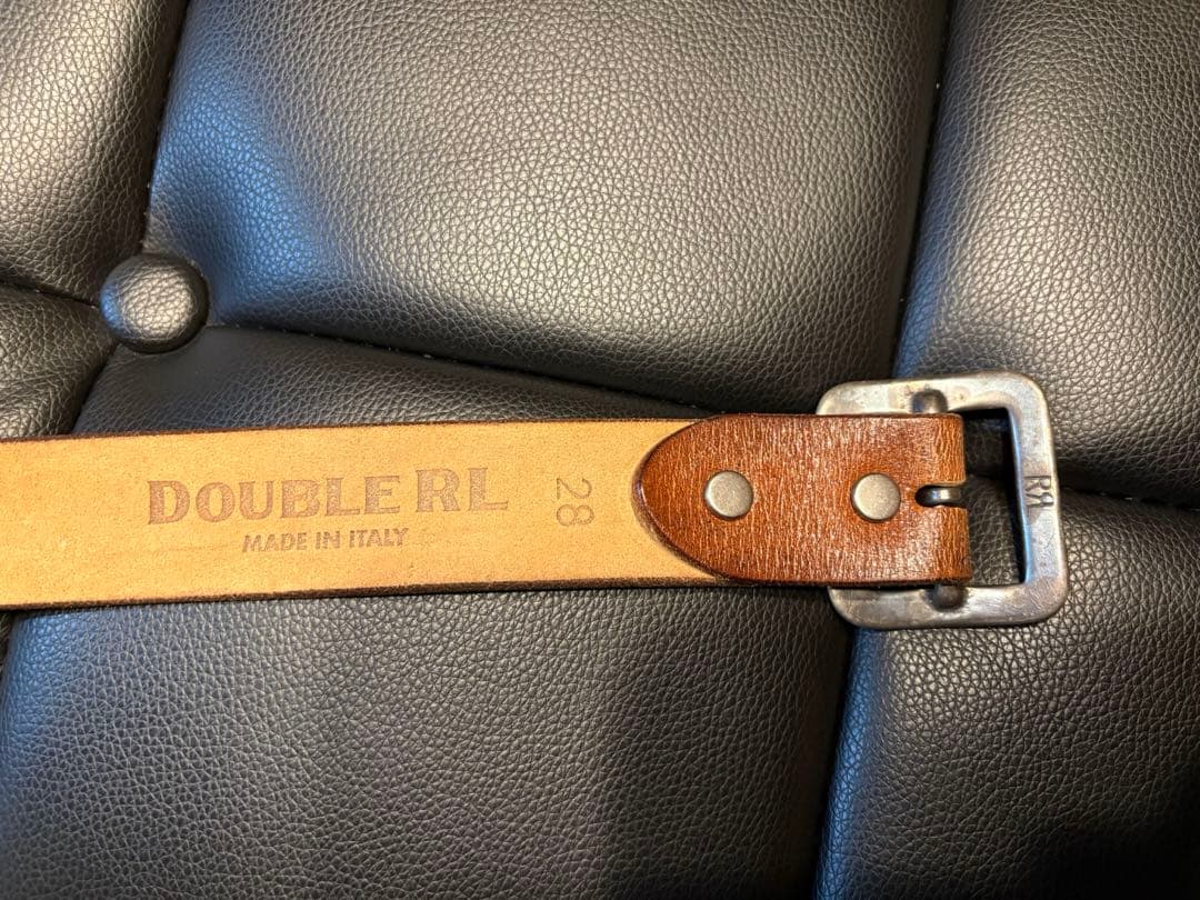 RRL ハンドバーニッシュド　レザーベルト　希少！２８インチ