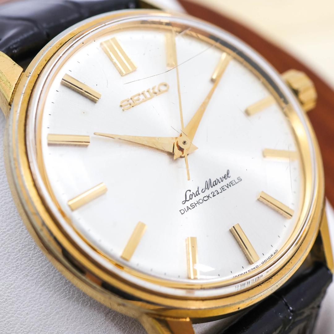 稼働 SEIKO ロードマーベル 腕時計 自動巻き 裏蓋タツノオトシゴ 2040