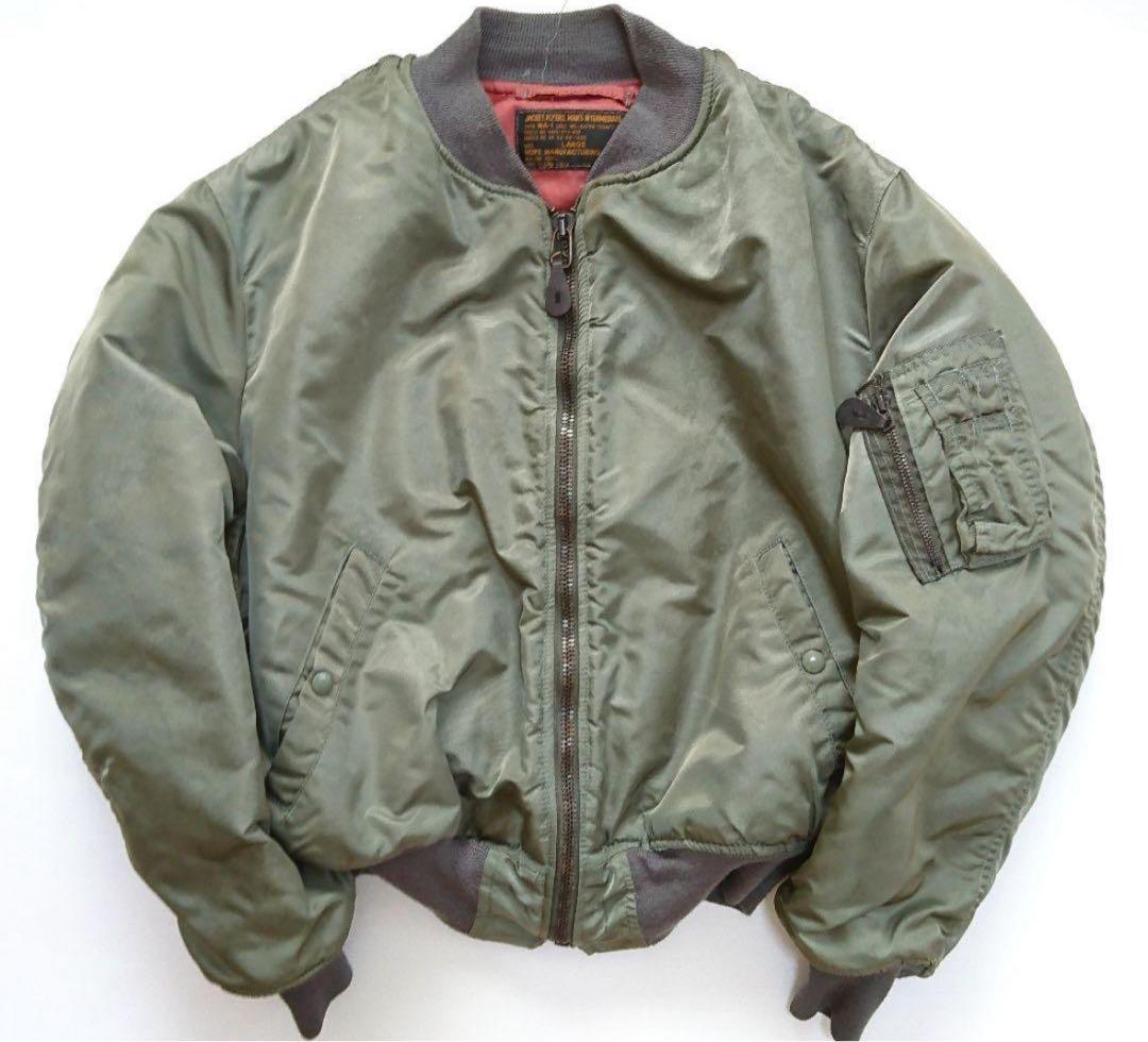 MA-1 フライトジャケット LARGE オリーブグリーン