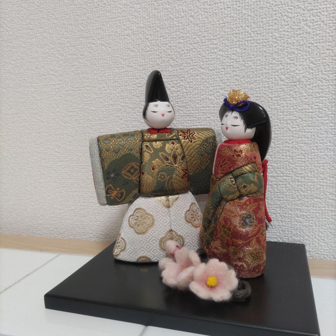 木目込人形　立雛&桜の花❀