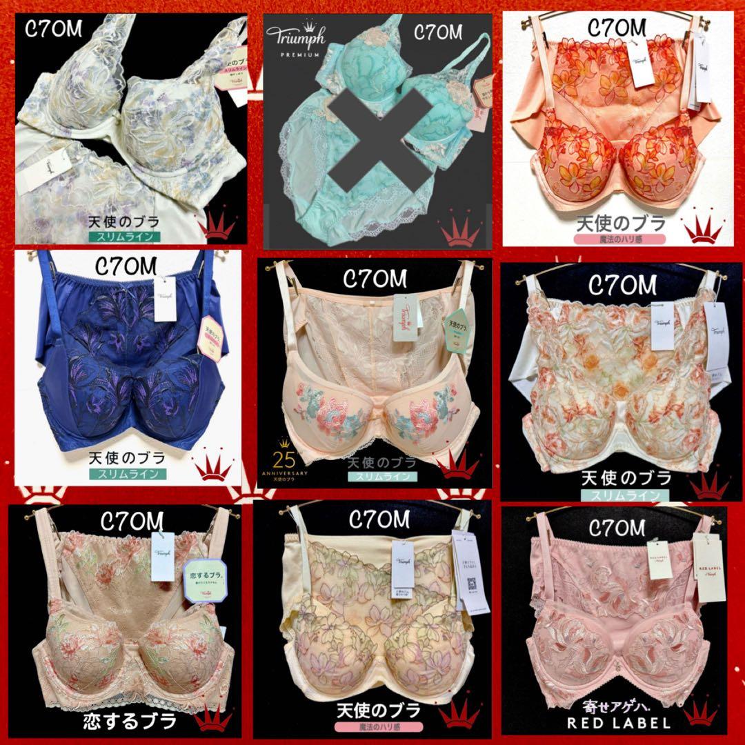 C70M トリンプ 天使のブラ スリムライン 582 ブラ＆ショーツ M023