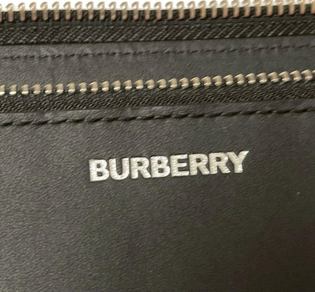 美品　BURBERRY バーバリー 長財布 ラウンドファスナー