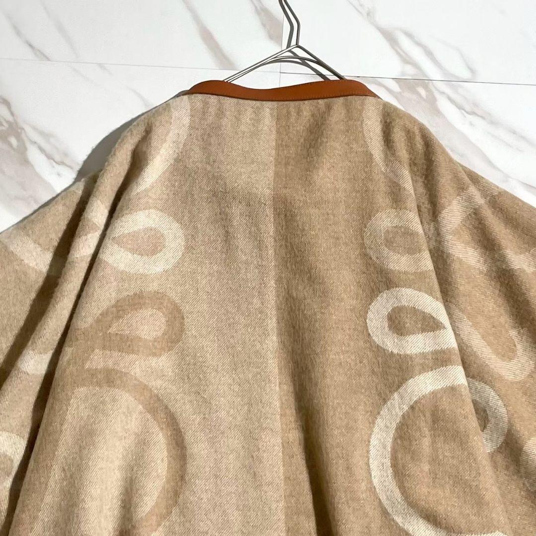 タグ付き極美品！LOEWE ロエベ ウールカシミア混ミディスカート アナグラムM