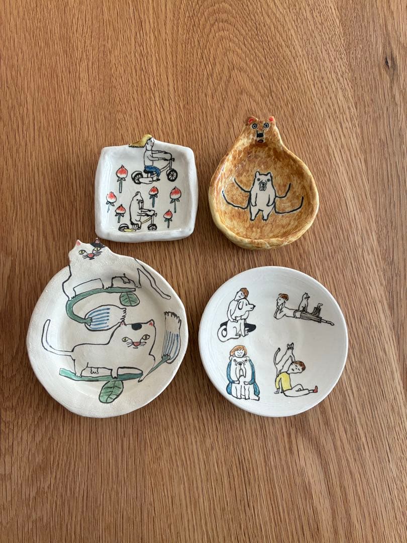 室井夏実　豆皿　4枚セット