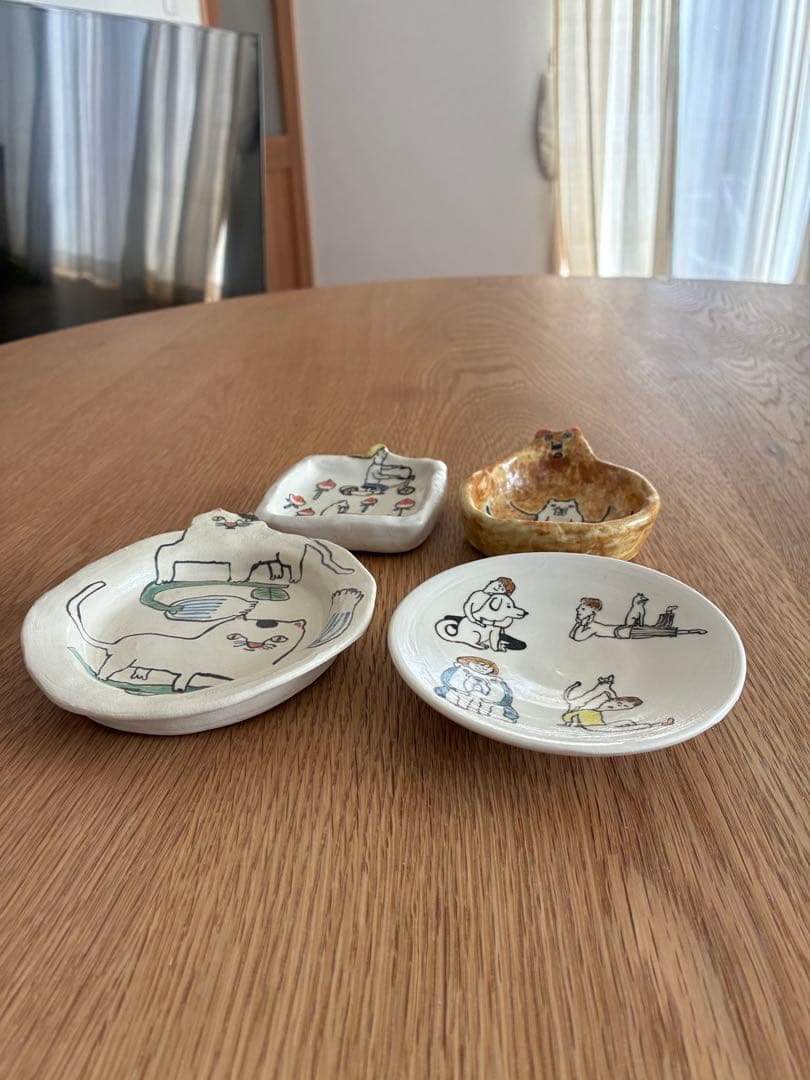 室井夏実　豆皿　4枚セット