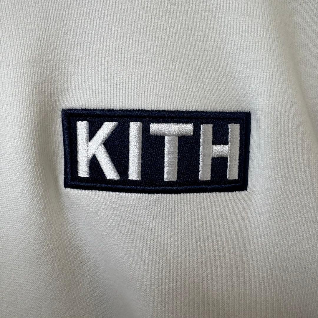 【激レア】KITH キス　パーカー　ボックスロゴ　スウェット　完売モデル　刺繍