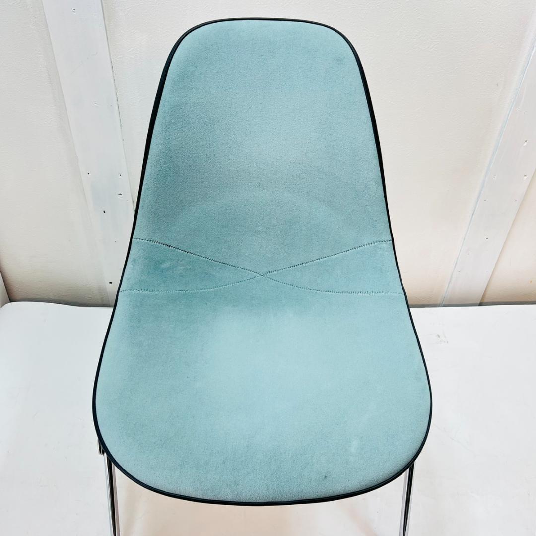 Hermanmiller イームズ サイドシェルチェア ダルブルー 1987年製