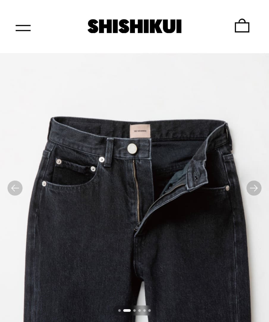 パンツ SHISHIKUI JEANS BASIC JEANS / STONEBLACK