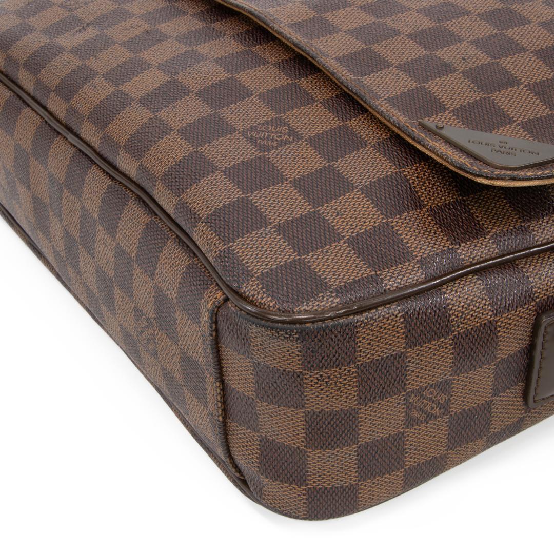 本物 ヴィトン メッセンジャーバッグ メンズ シェルトンMM ダミエ 茶色