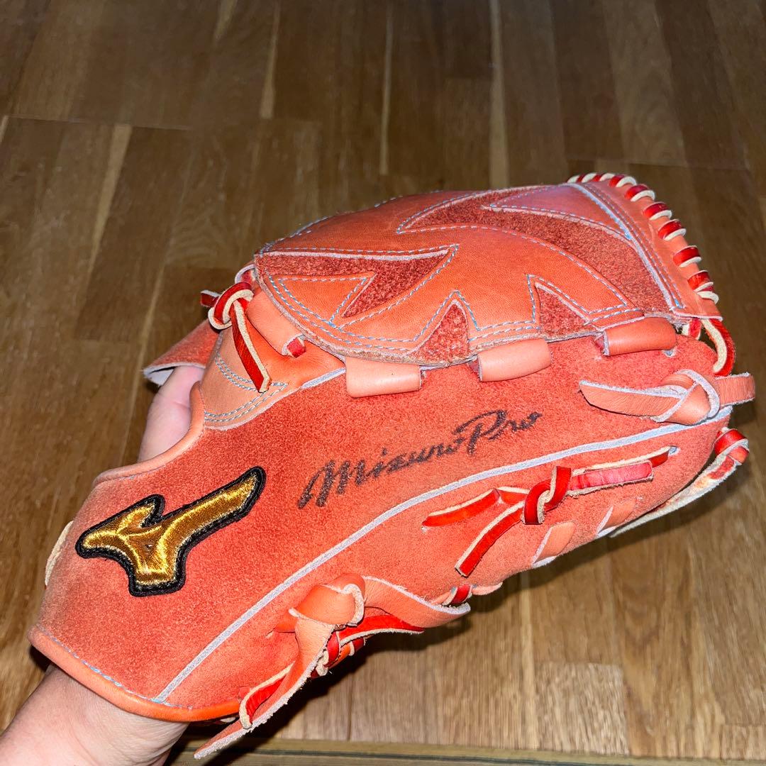 大幅値下げ！Mizuno Pro 硬式投手用グローブ オレンジ