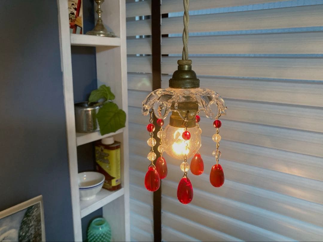 （キャサリンさま）バカラ　ミニシャンデリア　（刻印付）　フランスアンティーク