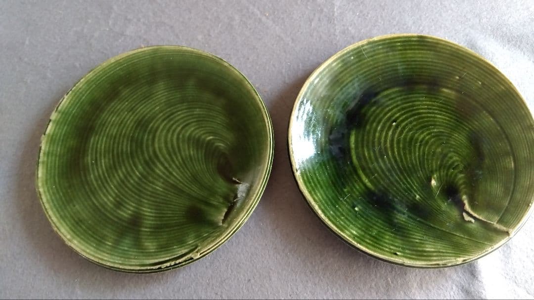 美濃焼の名工　大嶋久興　【子の日窯】　織部　希少美品　中皿　5枚セット