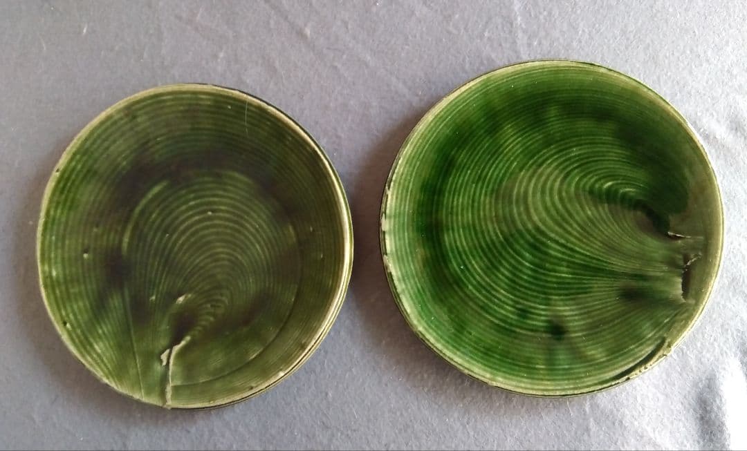 美濃焼の名工　大嶋久興　【子の日窯】　織部　希少美品　中皿　5枚セット