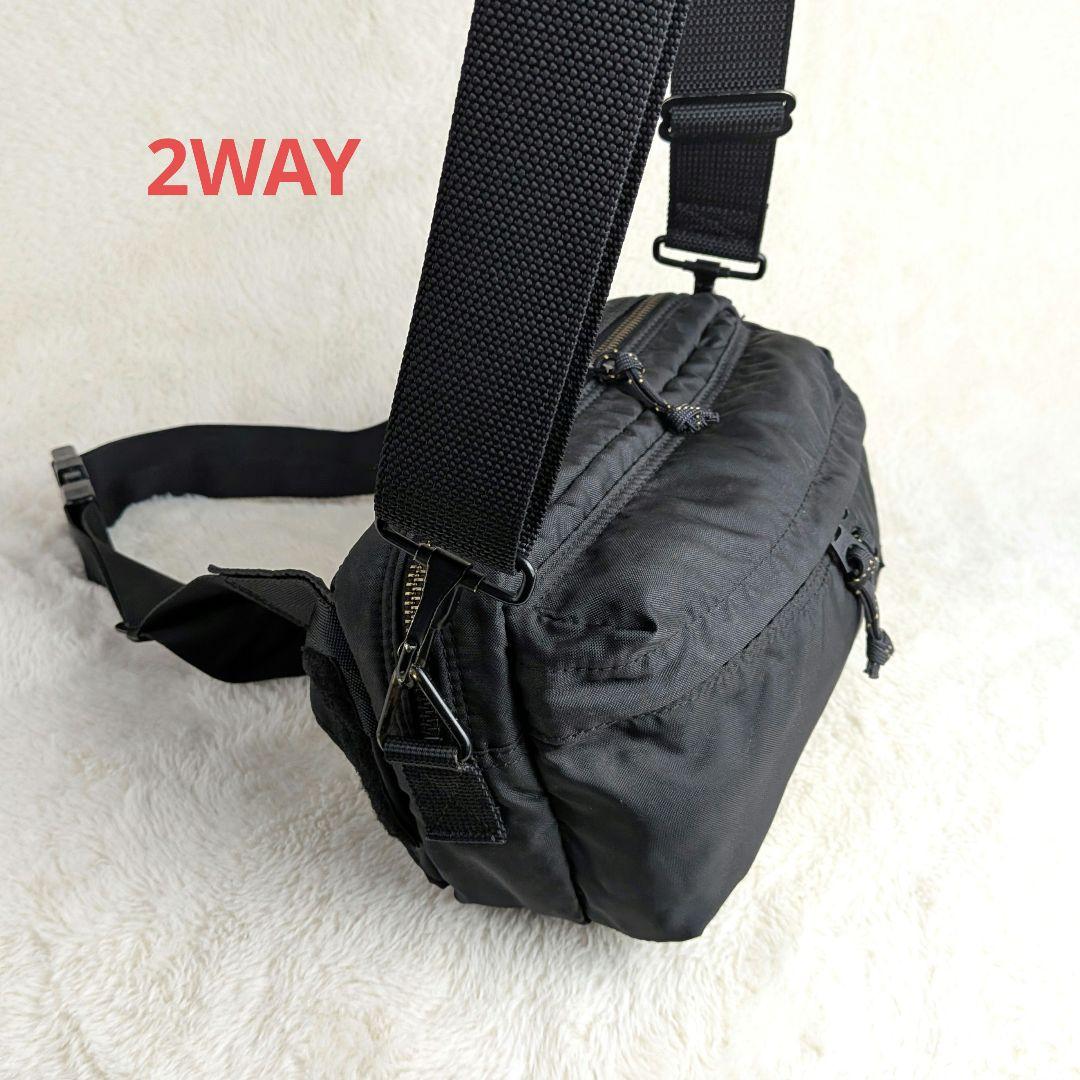 美品✨️ ポーター フォース ボディバッグ ショルダーバッグ 2way ブラック