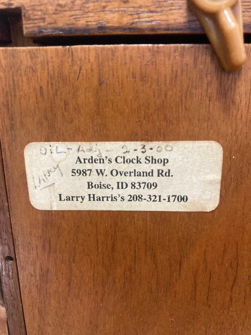 お値下げ☆☆アンティーク時計　Arden's Clock Shop 制作時計