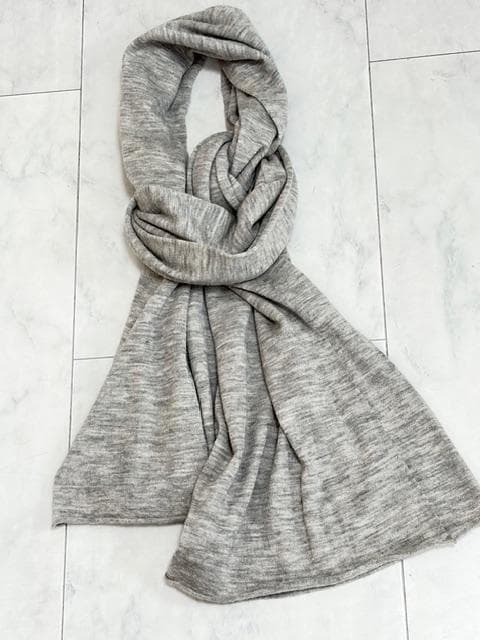 新品未使用★ジョゼフ オンワード カシミアマフラー グレー濃淡 マーブル 男女◎