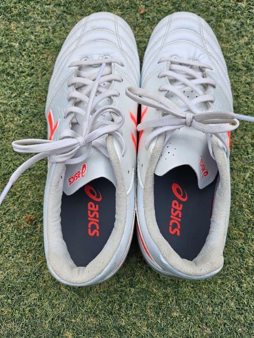 アシックス DSライト プロ ワイド ホワイト×フラッシュレッド 26cm