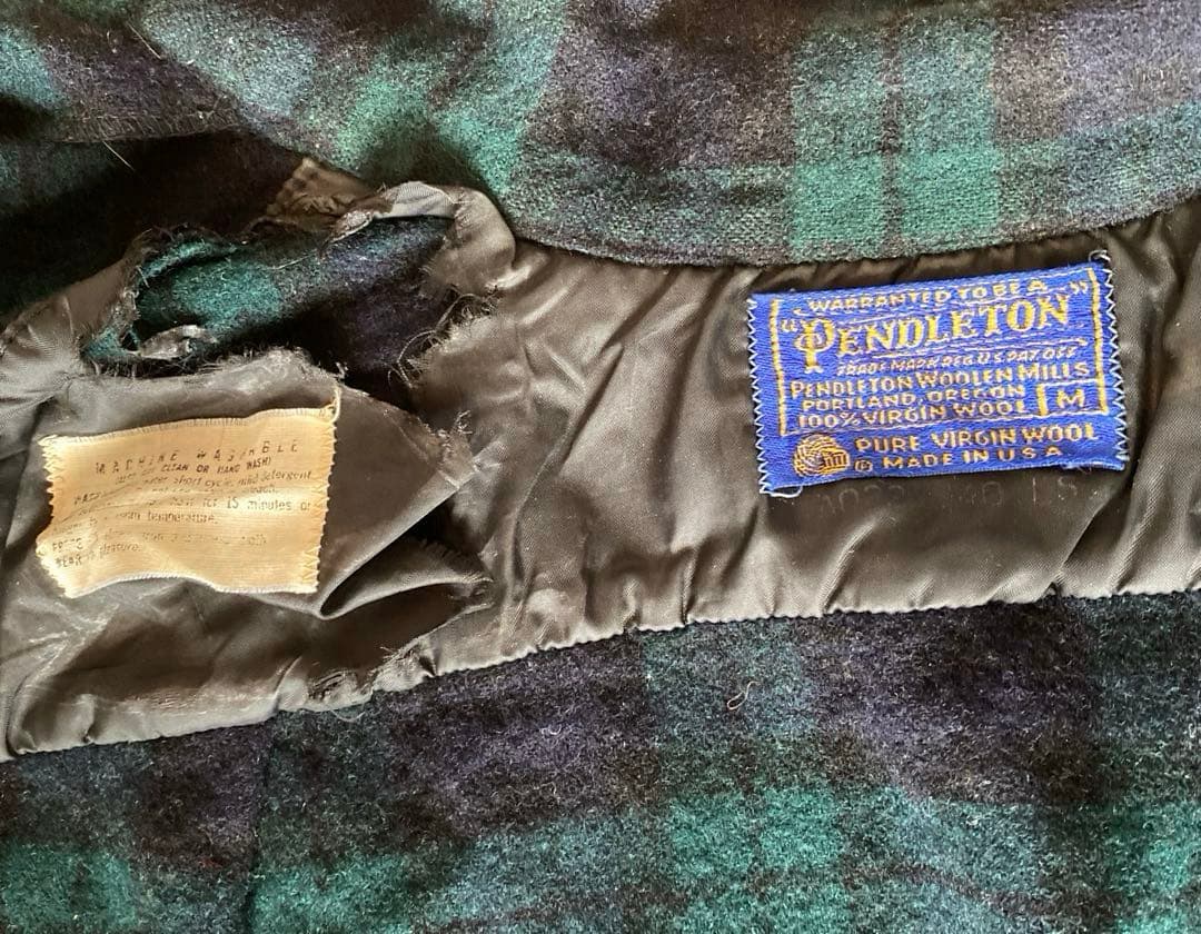 70s Pendleton ペンドルトン ブラックウォッチ ボードシャツ USA