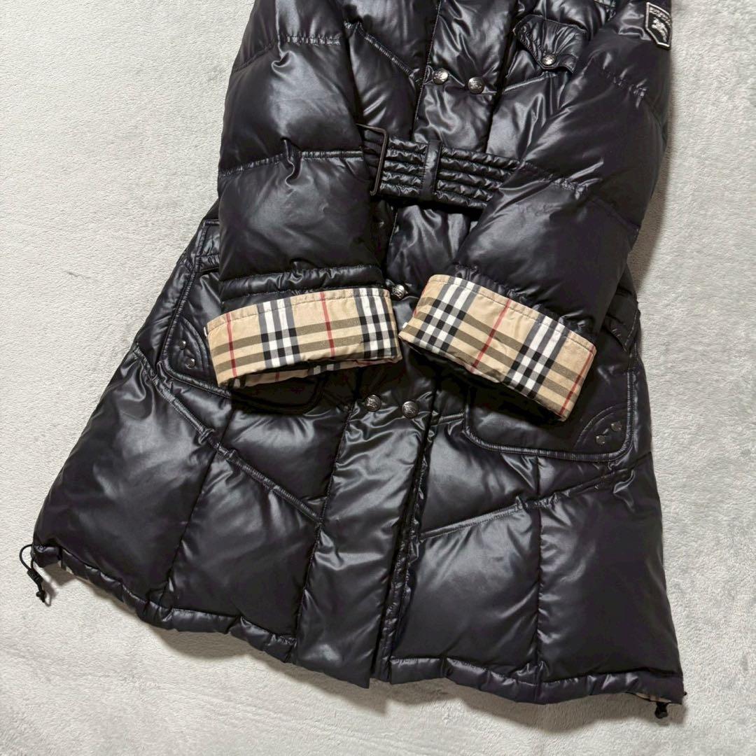 BURBERRY バーバリー ダウンコート ノバチェック エンブレム サイズ38