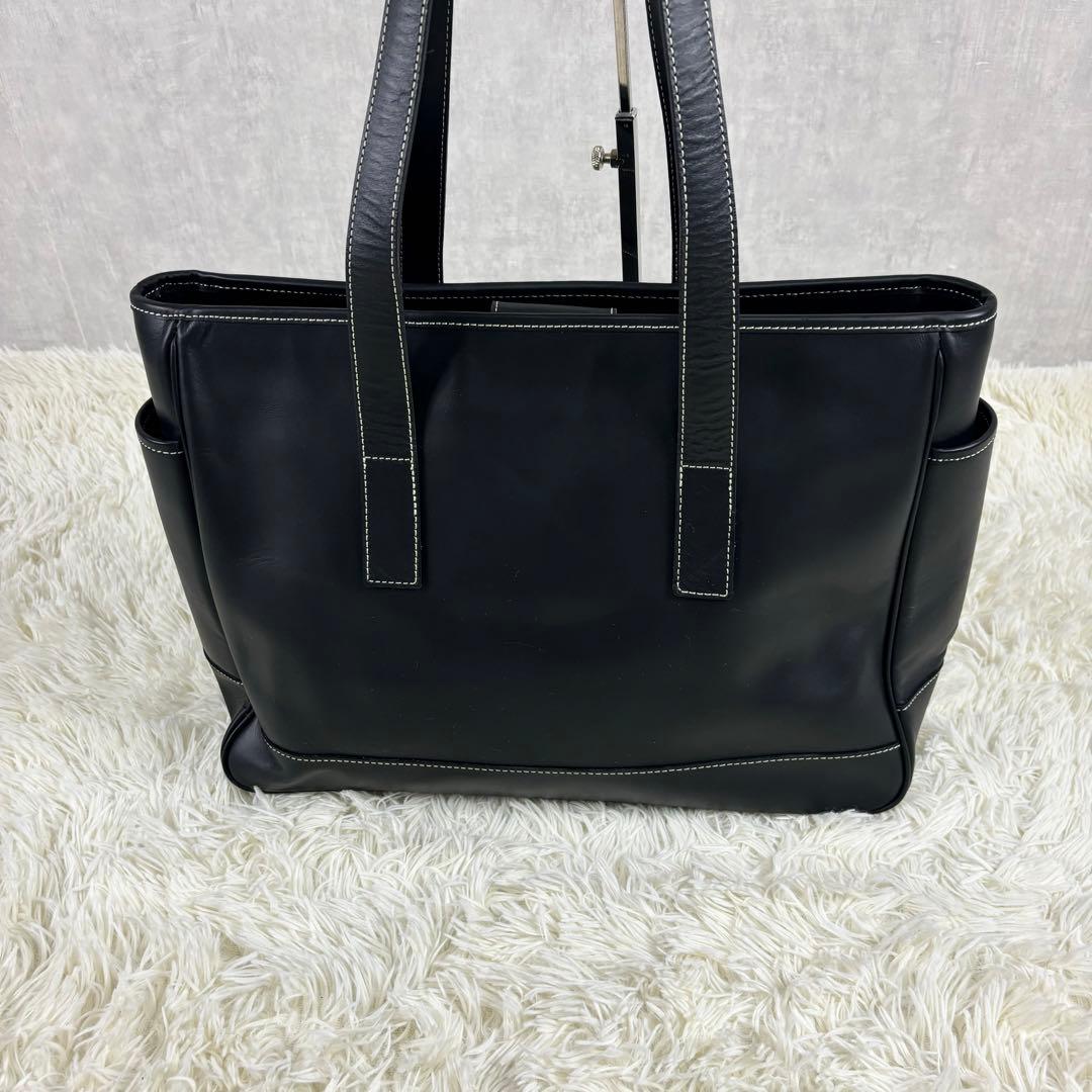 極美品　現行　Coach コーチ　ブラック　トートバック　大容量
