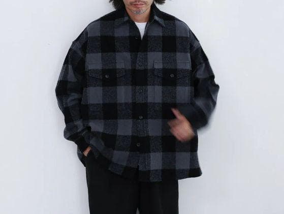 24AW Graphpaper Tri-Spin Loop CPO シャツ