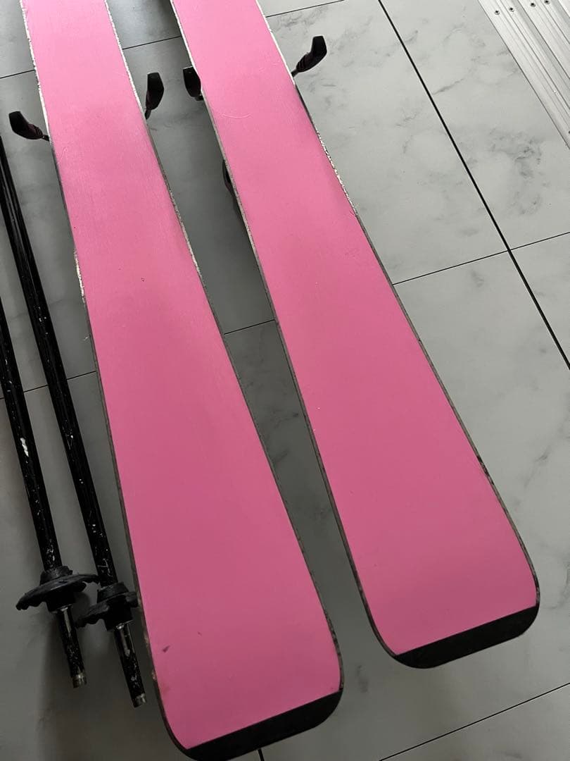 スキー板120 ブーツ22 ストック付き　ジュニア　PURECONCIOUS