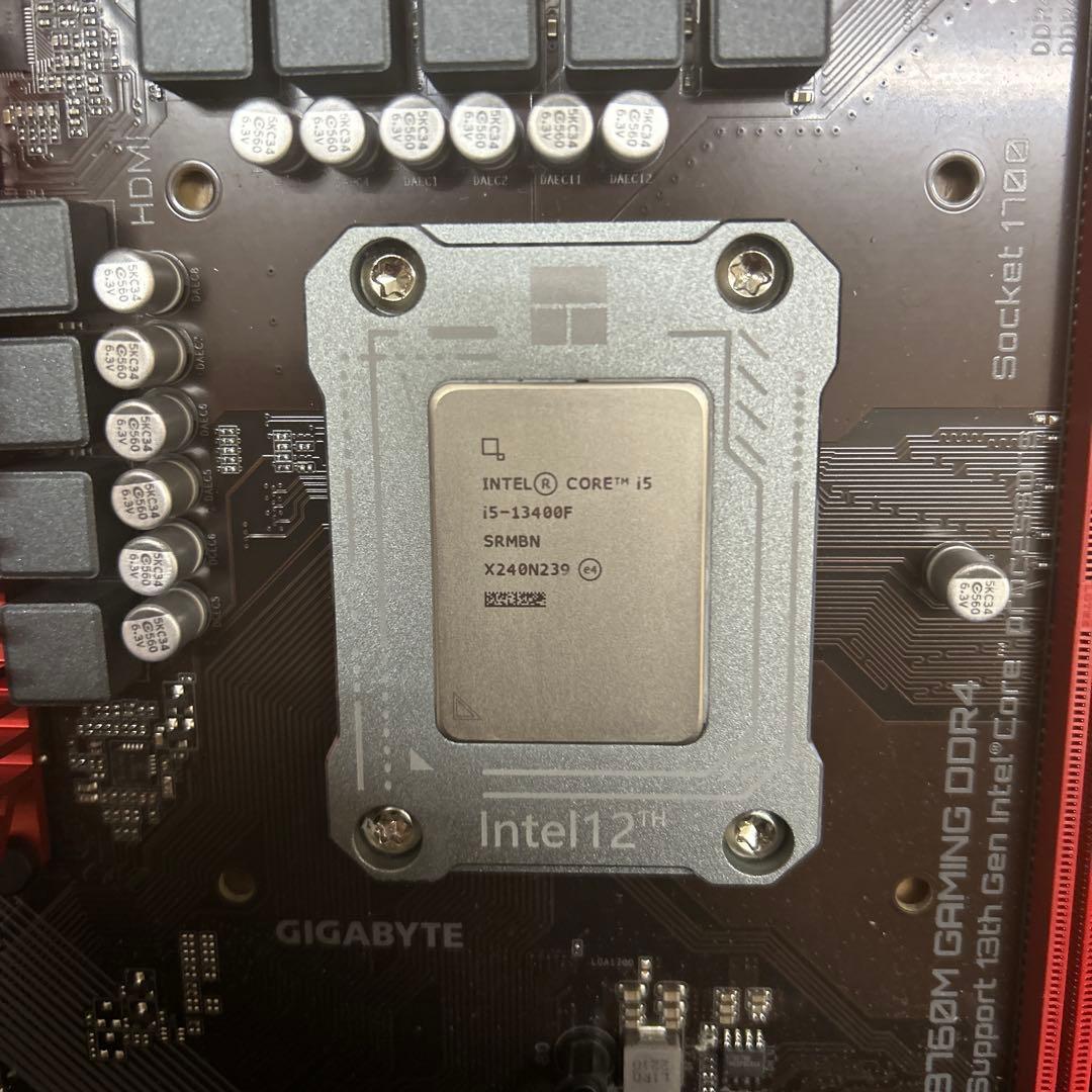 ⚫️GIGABYTE B760m intel12 core i5[ジャンク]