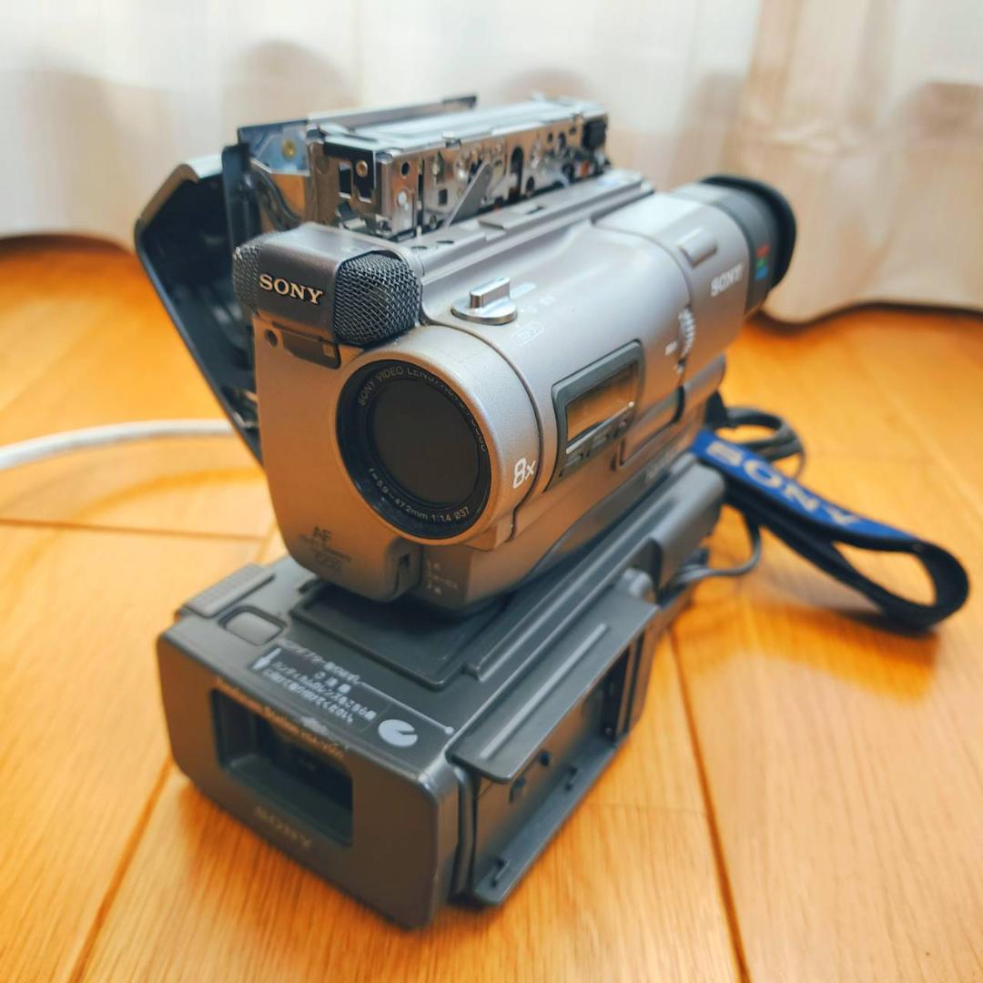 【動作確認済】SONY 高画質 Hi8 ビデオカメラ ステーション セット