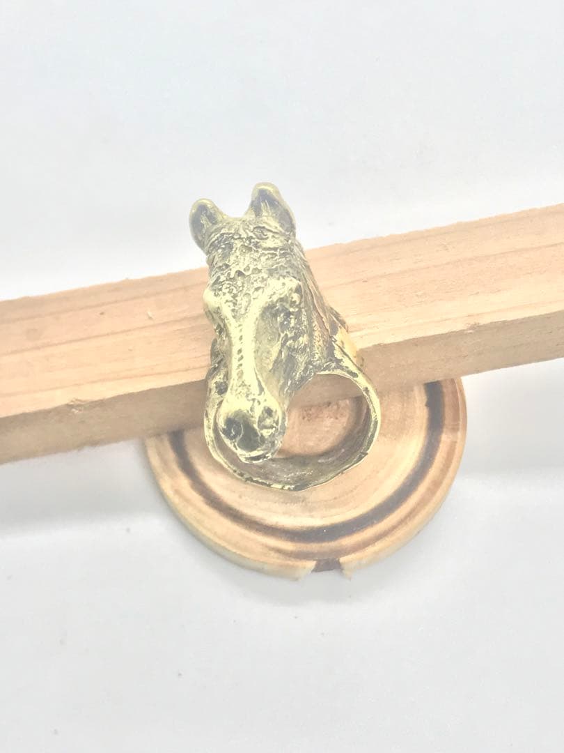 【自作】デザインリング 馬 19号【サイズ調整承ります】