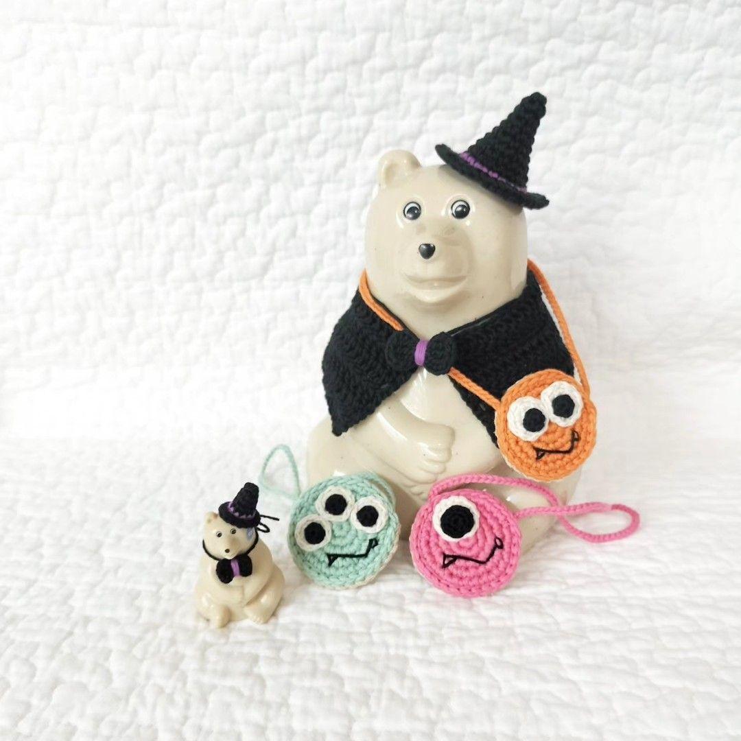 しろくま貯金箱＊ハロウィンコーデ